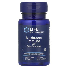 Life Extension, Mushroom Immune Met Beta Glucanen, 30 Vegetarische Capsules