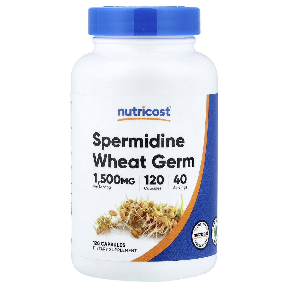 Nutricost , Spermidine Wheat Germ, 1,500 Mg, 120 Capsules (5 Mg Per Capsule)