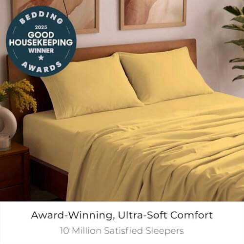 Microfiber King-lakanset, 4 delar, djup ficka 2