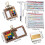 Coffret d'aquarelles solides portables finition noyer 2