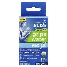 Mommy's Bliss, Apă de Gripe Organică, Gel de Paci, 2 Săptămâni+, 0,53 oz (15 g)