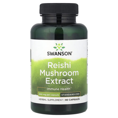 Σουάνσον, Reishi Μύκητας Extract, Πρότυπο, 500 mg, 90 Φιάλες