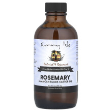 Sunny Isle, Aceite de Castor Negro Jamaicano al 100% Natural, Romero, 4 fl oz