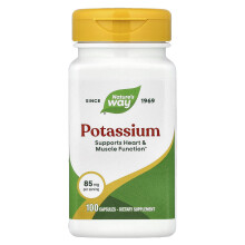 Nature's Way, Potassium, 85 mg, 100 Capsules