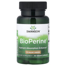 Swanson, BioPerine, 10 mg, 60 Kapseln