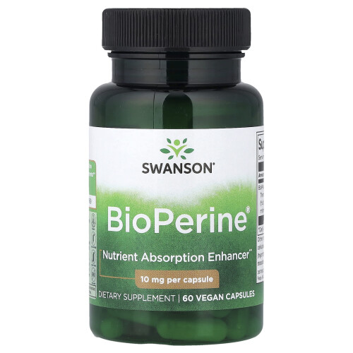 Swanson, BioPerine, 10 mg, 60 Kapseln
