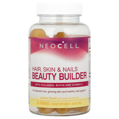 NeoCell, Construtor de Beleza para Cabelos, Pele e Unhas, Limão, 60 Gomas