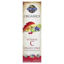 Garden of Life, MyKind Organics, Orgaaninen vitamiini C spray, Cherry-Tangerine, 2 fl oz (58 ml)