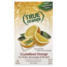 True Citrus, True Orange, Kiteistetty Omena, 0.90 oz (25.6 g)
