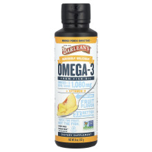 Barlean's, Seriously Delicious, Omega-3 Fra Fiskolie, Mango Peach Smoothie, 1,080 mg, 8 oz (227 g)