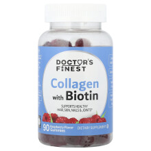 Doctor's Finest, Colagen și Biotină, Vișină, 90 Gummies