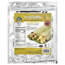 Norigami, Ei Wrap met Pea Eiwit, Sesamzaad, 10 Dunne Wrap, 1,4 oz (40 g)