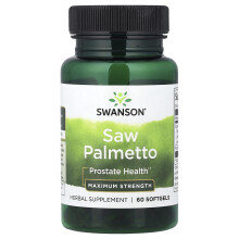 Swanson, Palmeira de São, Força Máxima, 60 Softgels