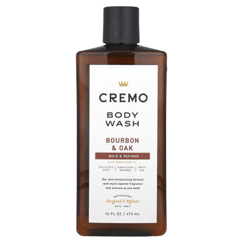 Cremo, Ολόκληρος Κύκλος Σώματος, No. 8, Μπουρβόν & Δρυός, 16 fl oz (473 ml)