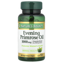 Nature's Bounty, Óleo de Primavera da Noite, 1,000 mg, 60 Softgéis de Lançamento Rápido