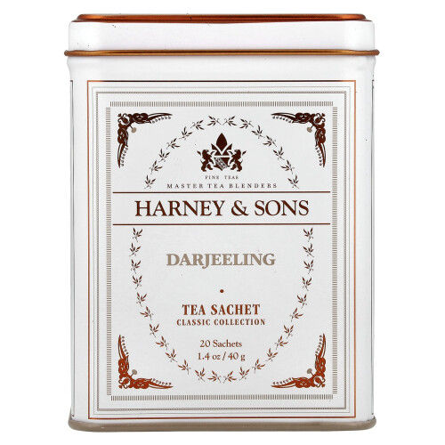 Harney & Sons, Darjeeling, 20 Sachês de Chá, 1.4 oz (40 g)