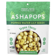 AshaPops, Fújt Vadvirág Magok, Vegan Sajt, 1 oz (28 g)