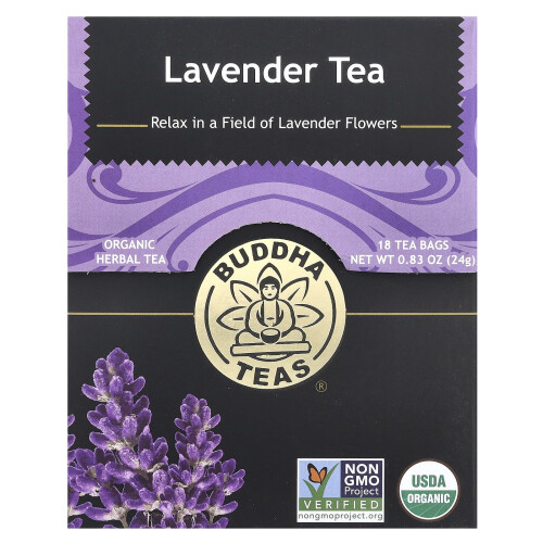 Buddha Teas, Bio-Heiltee, Lavendel, 18 Teebeutel, 0,83 oz (24 g)