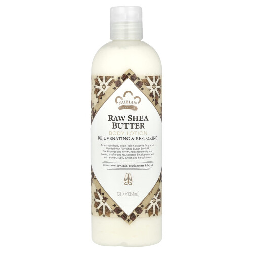 Nubian Heritage, Kropskræm, Rå Sheabutter, 13 fl oz (384 ml)