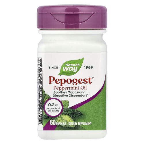 Nature's Way, Pepogest, Πεπερίνα Οϊλ, 0.2 ml, 60 Μυρωδικά