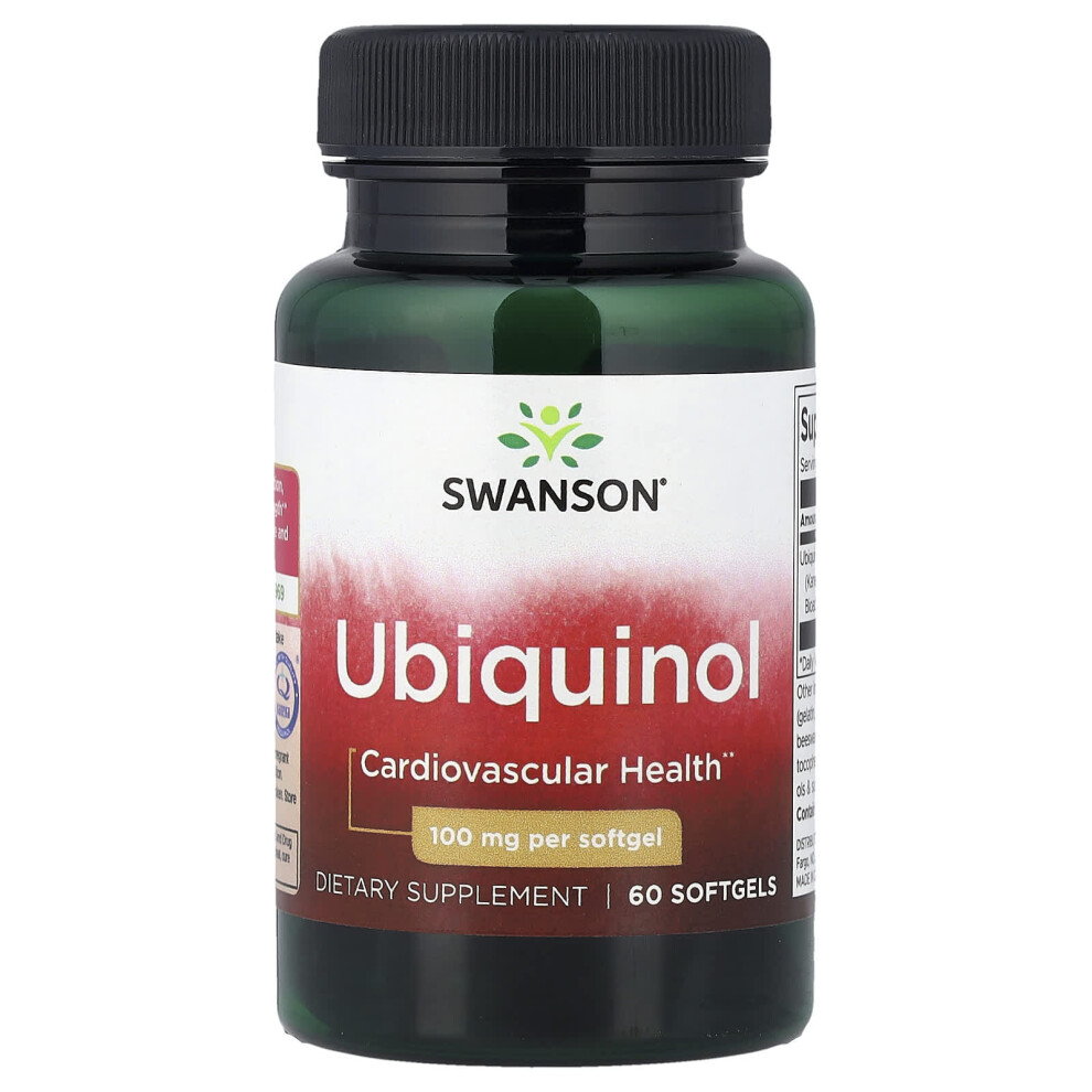 Swanson , Ubiquinol, 100 Mg, 60 Softgels
