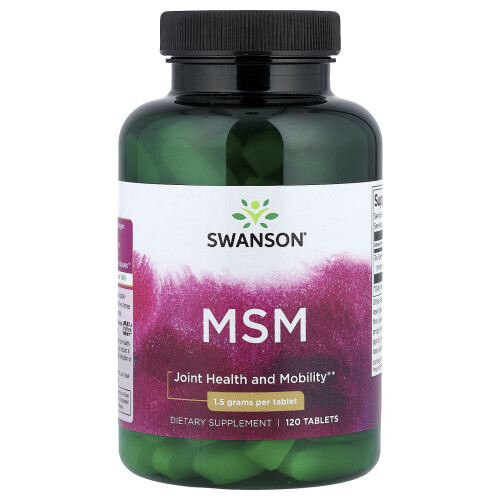 Swanson, MSM, 1,5 g, 120 tabletek