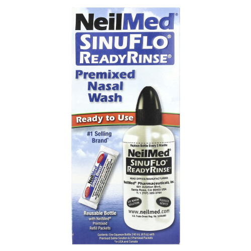 Kit di risciacquo nasale pronto SinuFlo, NeilMed, 2 Pezzi