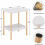 End Table with Solid Wood Legs Boho Style 2-Tier 3