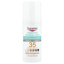 Eucerin, Wrażliwa Mineralna Słońce Krem Lotion, SPF 35, Tinted, 1,7 fl oz (50 ml)