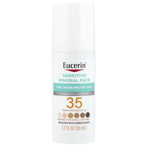 Eucerin Eucerin, Εαρινή Μινεράλ Προστατευτική Κρέμα Γελούντος, SPF 35, Τονωμένη, 1.7 fl oz (50 ml)