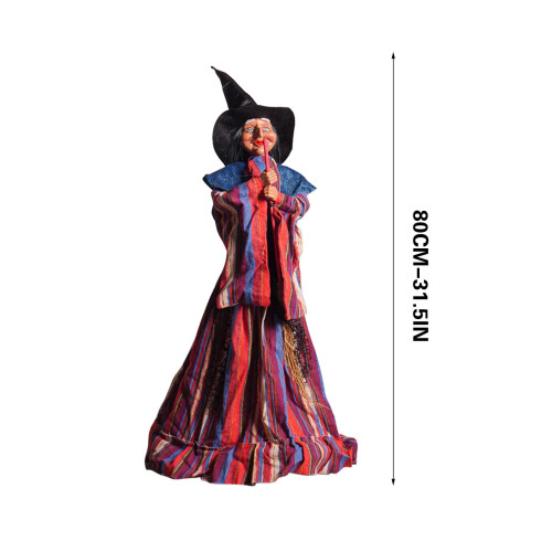 Halloween witch decoration electric induction standing 2
