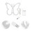 Butterfly LED String Lights for Home Decor, 23x20CM Butterfly Shaped Decorative Lighting 6