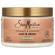 SheaMoisture, Masca Părului Curl & Shine, Coco și Hibiscus, 11,5 oz (326 g)