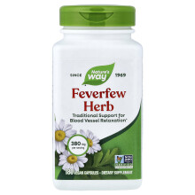 Nature's Way, Fieberfew-Kraut, 380 mg, 180 vegane Kapseln