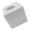 Witte plastic tissuebox 13x13x13 cm 4