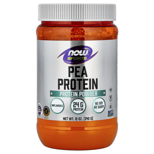 NOW Foods Pea Protein, ren uden smag, 12 oz (340 g)