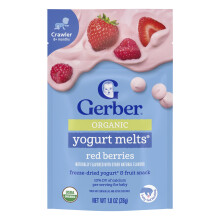Gerber, Organisch voor Baby, Yogurt Melts, 8+ Maanden, Rode Bessen, 1 oz (28 g)
