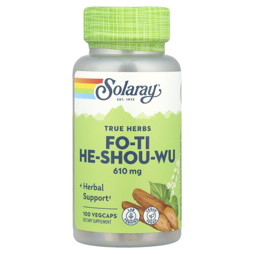 Solaray, Fo-Ti, 610 mg, 100 VegCaps