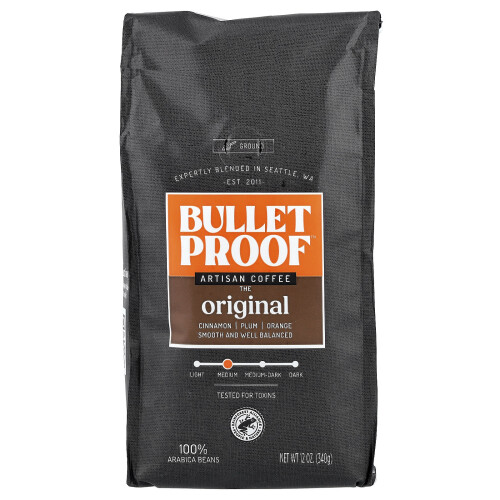 BulletProof, Kaffe, The Original, Ground, Medium Roast, 12 oz (340 g)