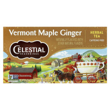 Celestial Seasonings, Kruiden thee, Vermont Maple Ginger, zonder cafeïne, 20 theezakjes, 1,1 oz (31 g)