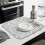 Tapete de secagem de louça Floral Kitchen, 40x45cm, em microfibra. 3