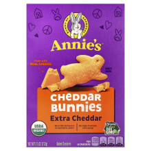 Annie's Homegrown, Organic Cheddar Bunnies,  Baked Crackery, Extra Cheesy, 7.5 oz (213 g)