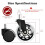 3" polyuretanhjul til stoler – 7/16" stamme, 5-pakning 3