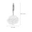 12 Pcs Shower Curtain Hook Decorative Hooks up Household Pattern White Resin 3