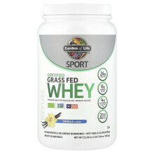 Garden of Life, Sport, Latticello di Mucca Certificato di Grano Tutto Fed, Vaniglia, 22.57 oz (640 g)