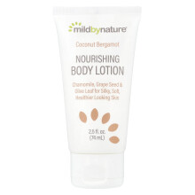 Mild By Nature, Lotion Corpo Nutriente, Cocco Bergamotto, 2.5 fl oz (74 ml)