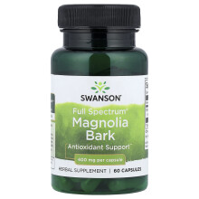 Swanson, Full Spectrum Magnolia Bark, 400 mg, 60 Capsuler