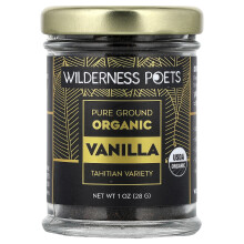 Wilderness Poets, Tiszta Organikus Tahiti Vanília Por, 1 oz (28 g)