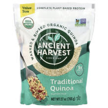 Ancient Harvest, Quinoa Orgânica Lavada e Rinsada, Quinoa Tradicional, 27 oz (765 g)