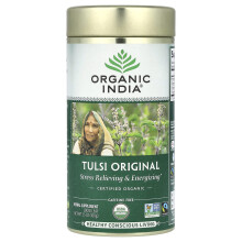 Organic India, Tulsi Loose Leaf Thee, Oorspronkelijk, Koffievrij, 3,5 oz (100 g)